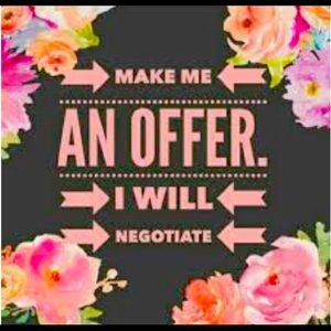 Make an offer on any unsold item!